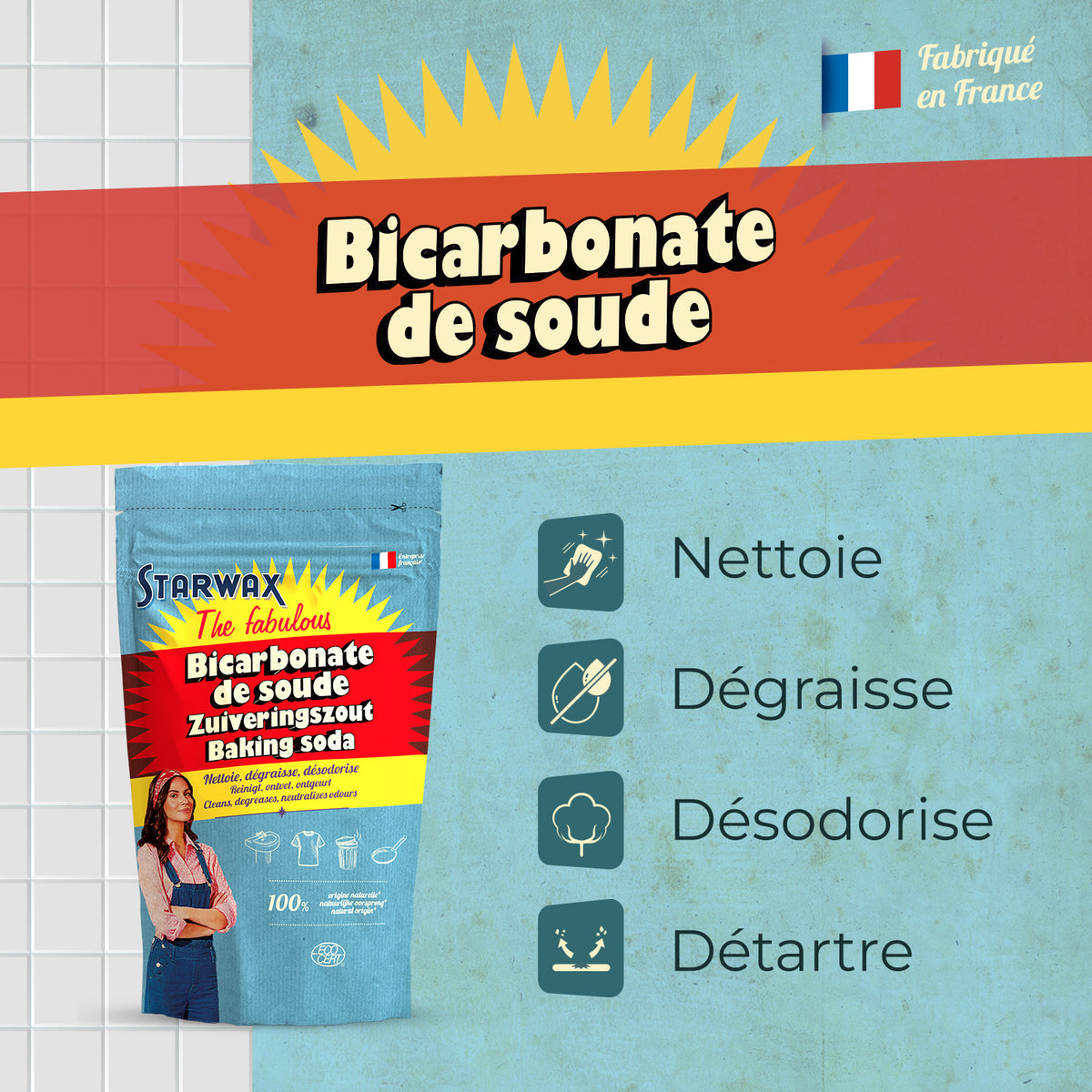 STARWAX FABULOUS - Bicarbonate de soude 500g