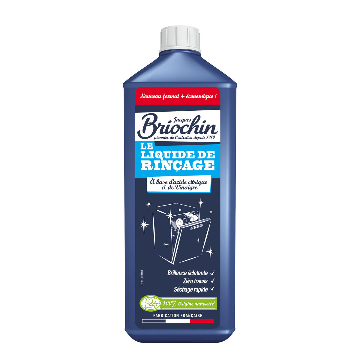 JACQUES BRIOCHIN - Le liquide de rincage à base d'acide citrique & de vinaigre 900ml 900ml