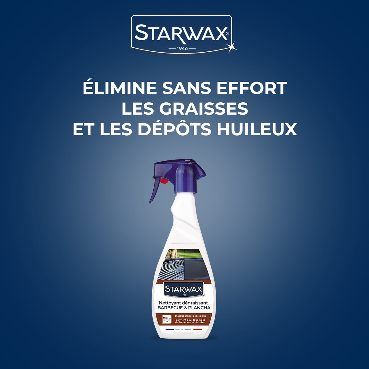 STARWAX - Nettoyant dégraissant pour plancha et barbecue 500ml