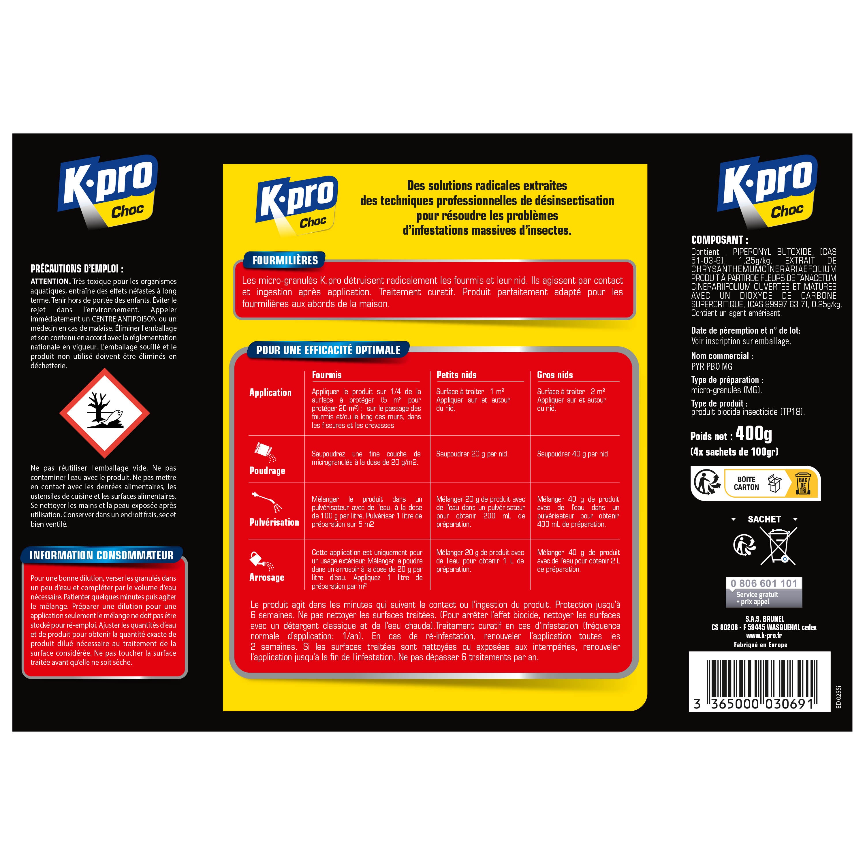K.PRO - Destructeur de fourmilières
 400g