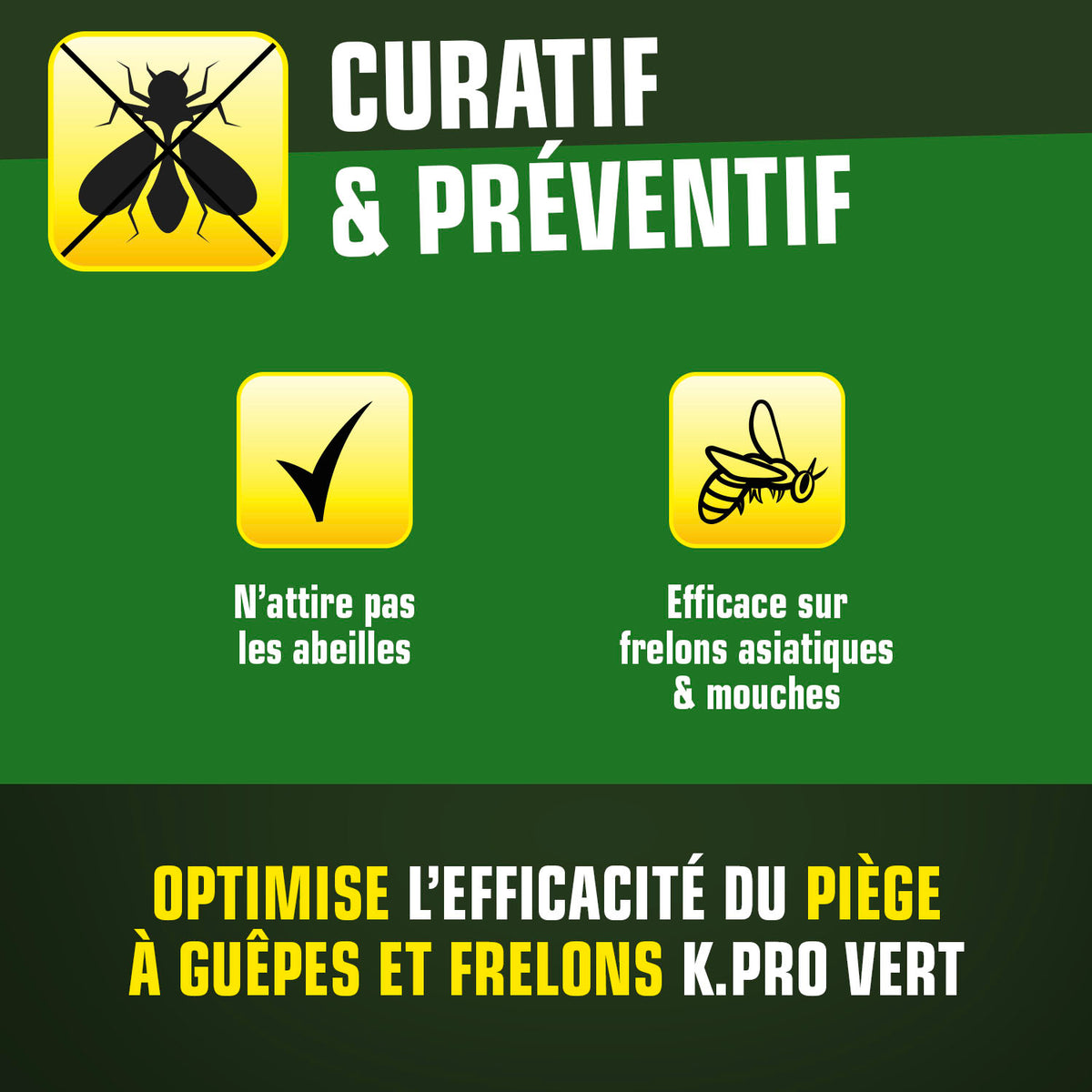 K.PRO - Attractif piège à guêpes et frelons 375g