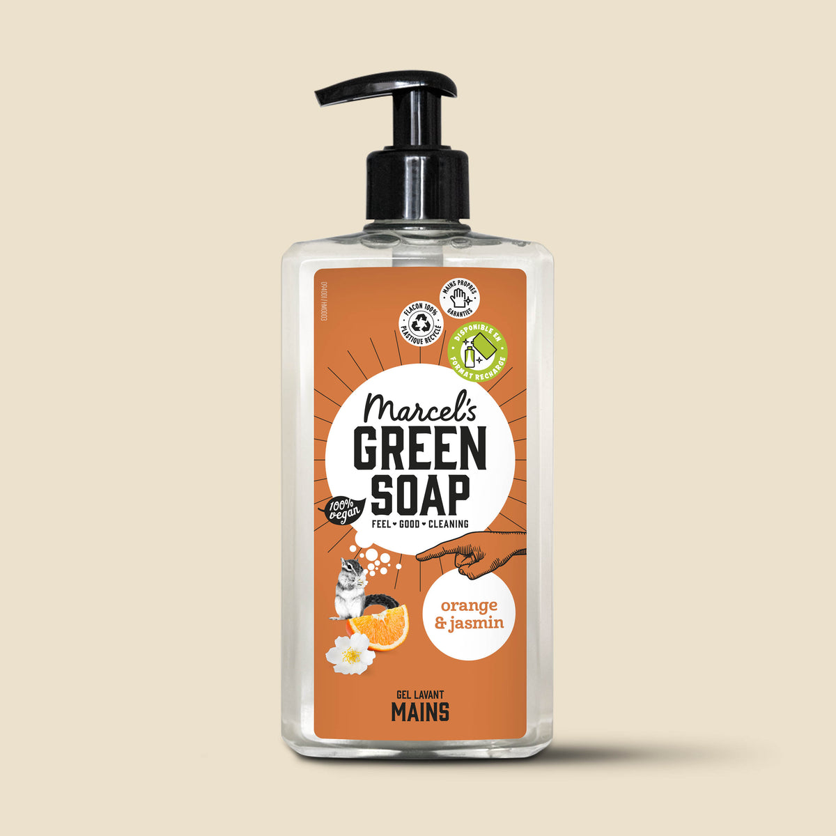 MARCEL'S GREEN SOAP - Le Gel Lavant Mains Orange & Jasmin 250ml Orange & Jasmin