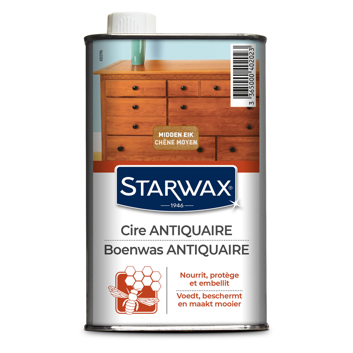 STARWAX - Cire antiquaire liquide pour bois cirés 450ml Incolore