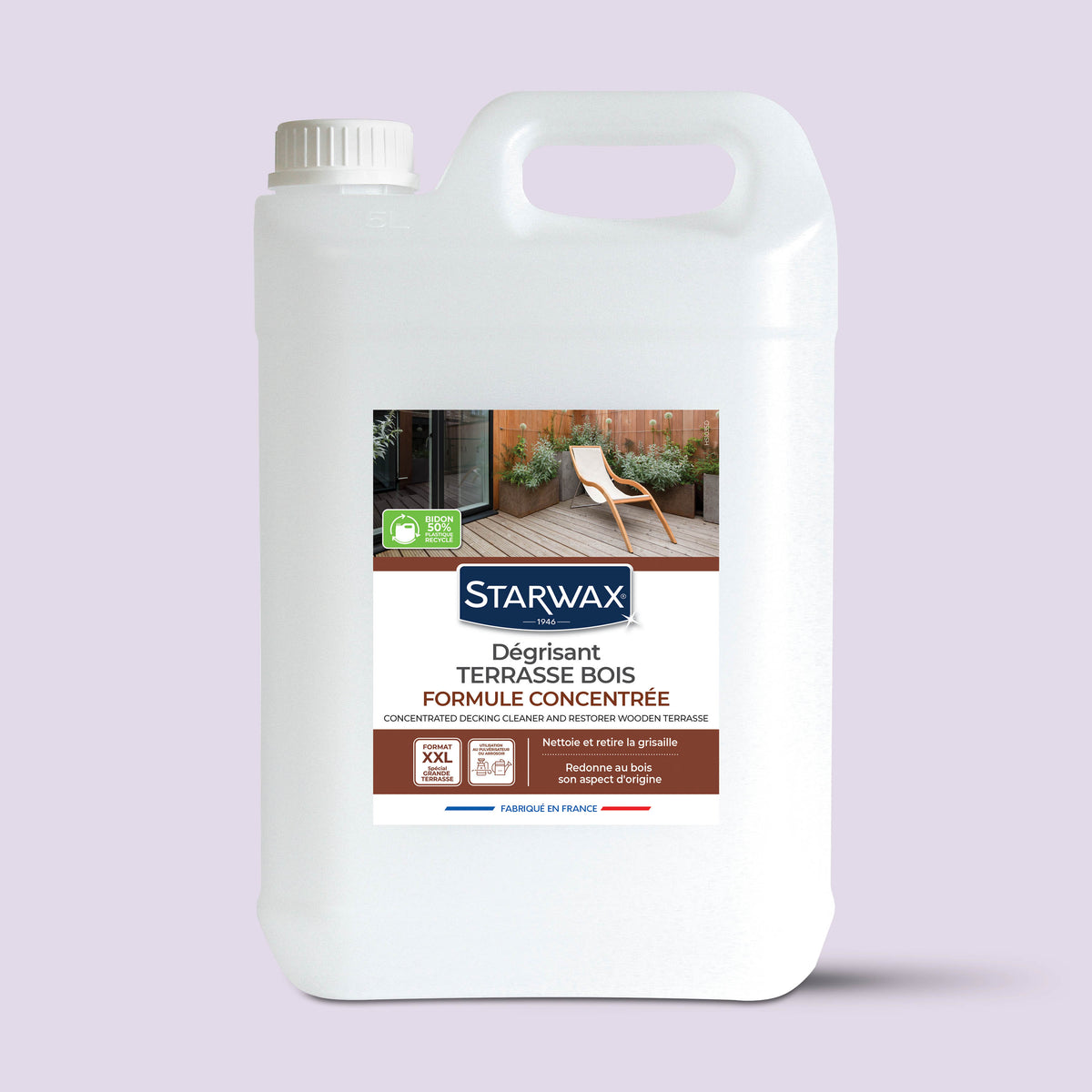 STARWAX - Dégrisant concentré pour terrasse en bois
 2L