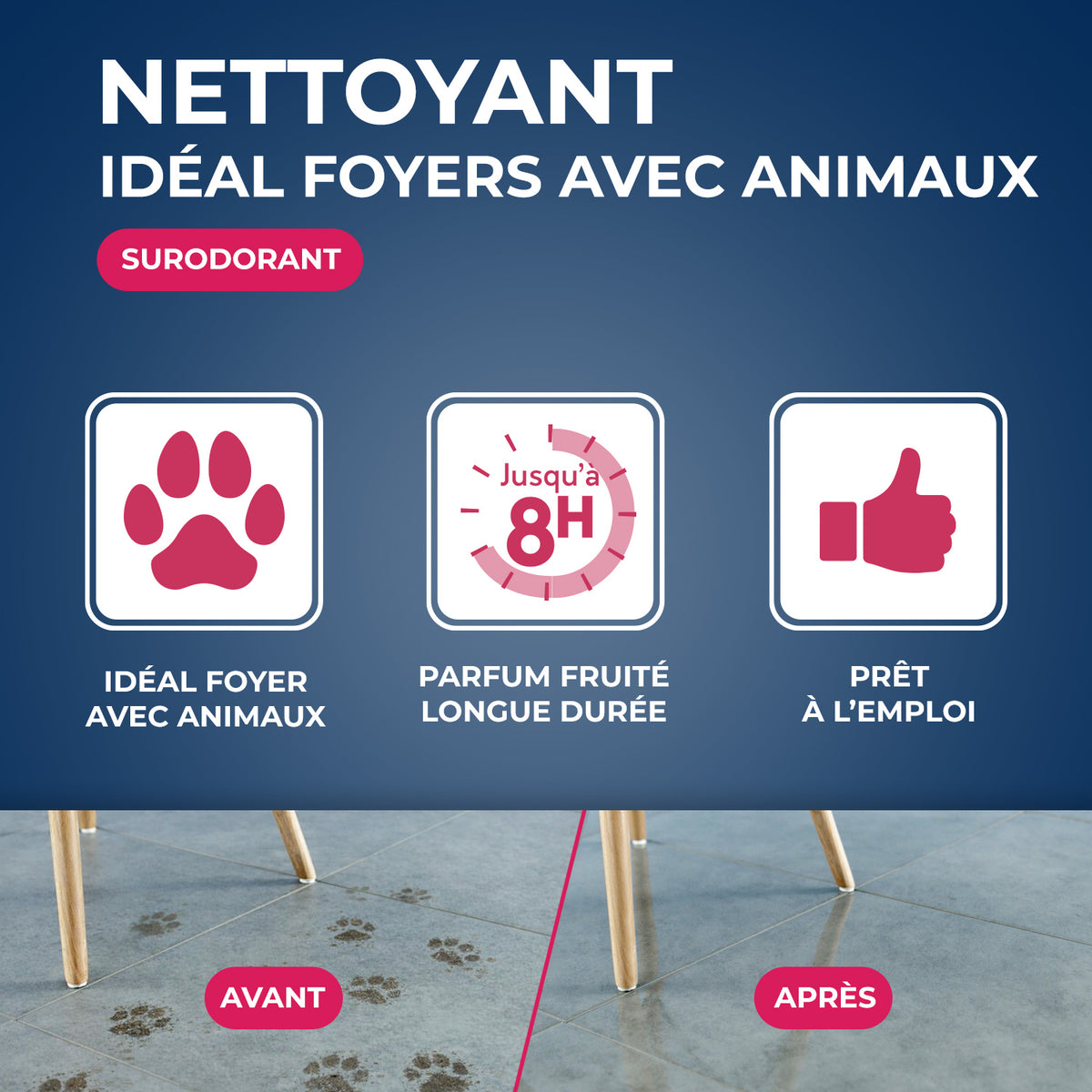 STARWAX - Nettoyant désodorisant surodorant spécial milieu animal 500ml